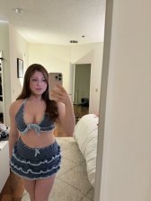 A little cleavage in a crochet top I made ?