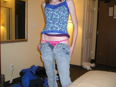 Glossy satin panties