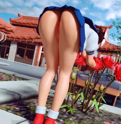 Sakura Kasugano Under Skirt