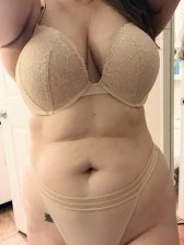 Took off my dress to show you my curvy mommy body