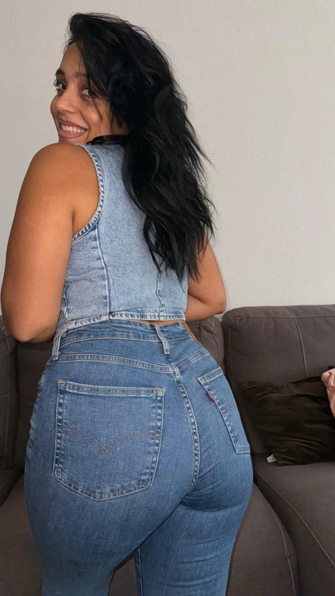 Woman watching man react after being fed another man's cum