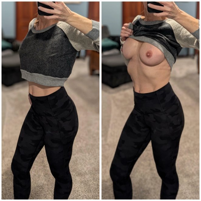 Admiring my wife's beautiful assets