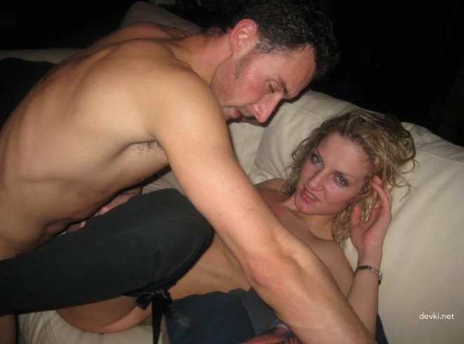 Sexy blonde has sex on vacation