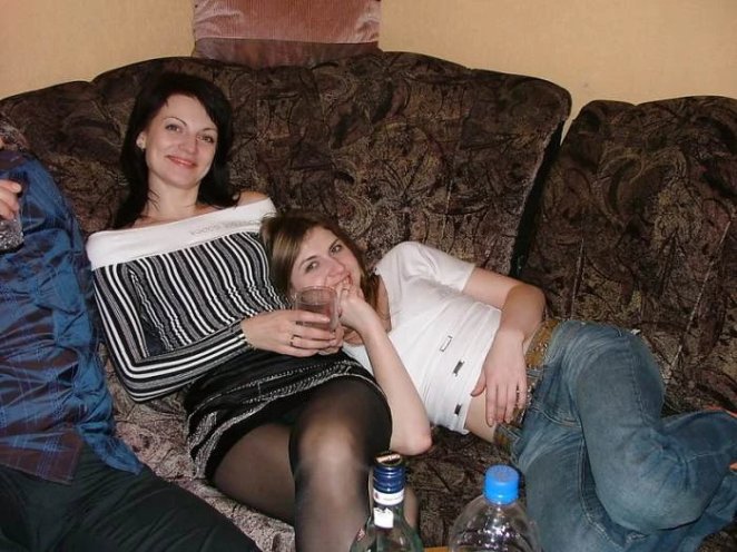 Intimate meeting of swingers