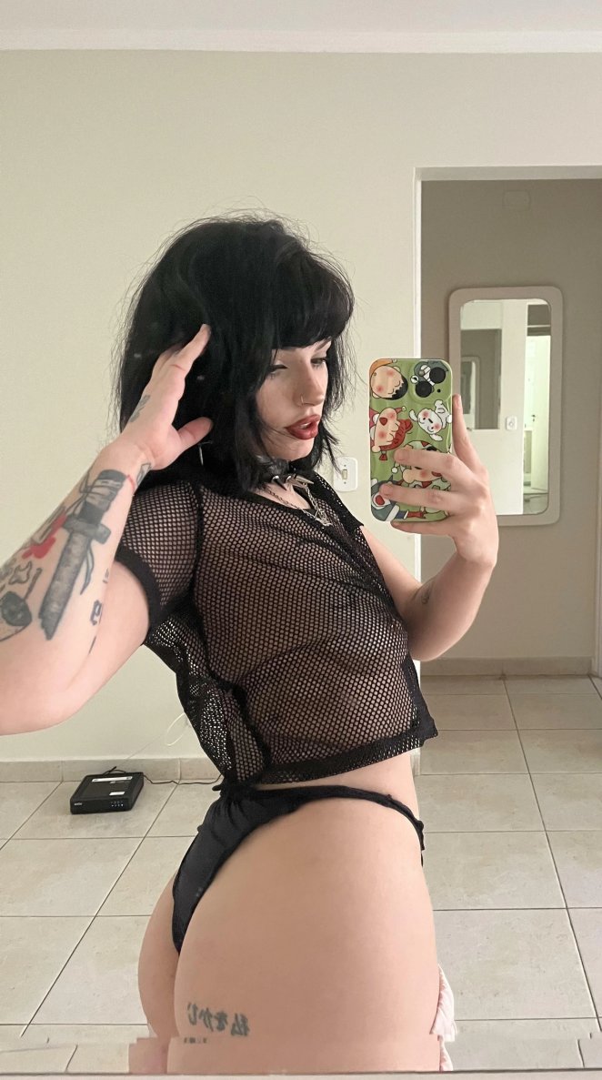 Ghostly Brazilian goth beauty