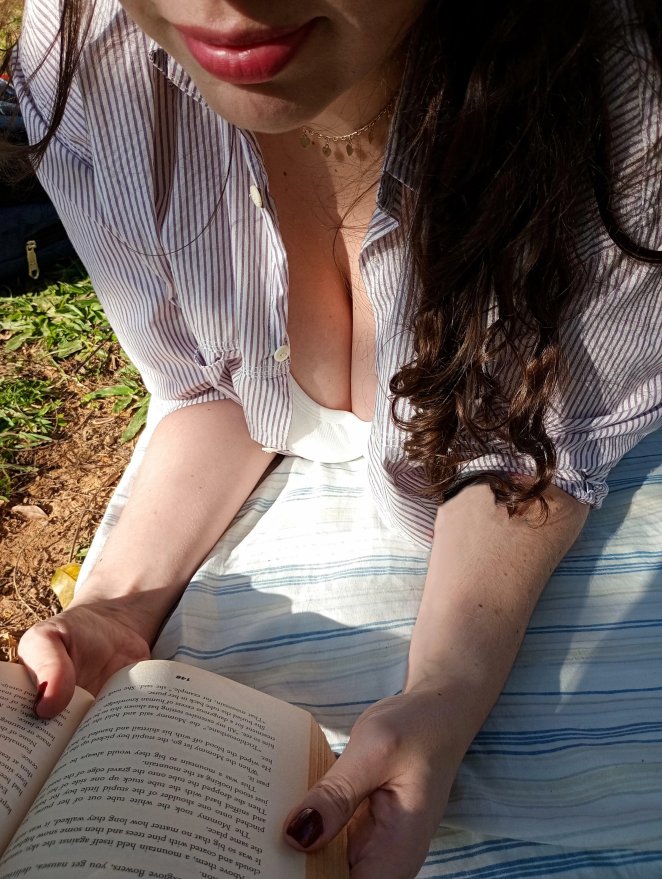 Basking in the Sun: A Sunday Cleavage
