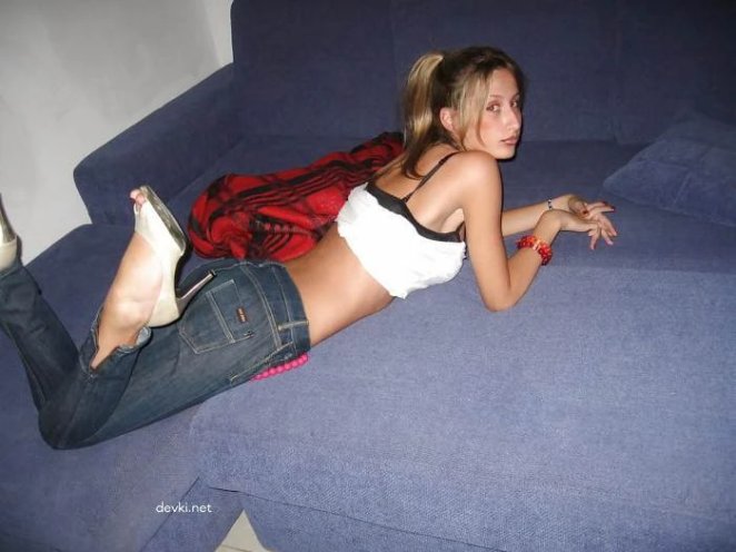 Blonde gives blowjob and has sex