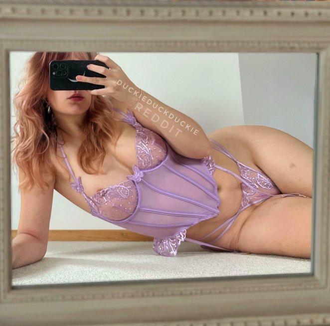 Duckie Reigns Supreme in Purple Lingerie Contest!
