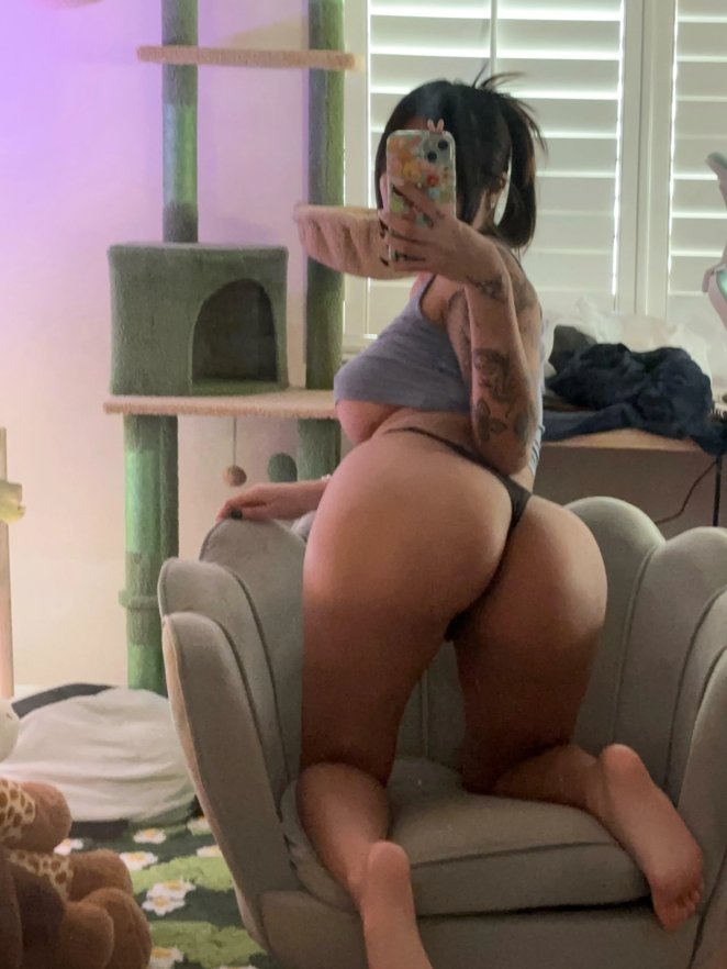 Part my cheeks and slide in