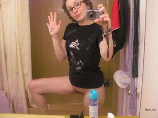 Shaved pussy of a woman