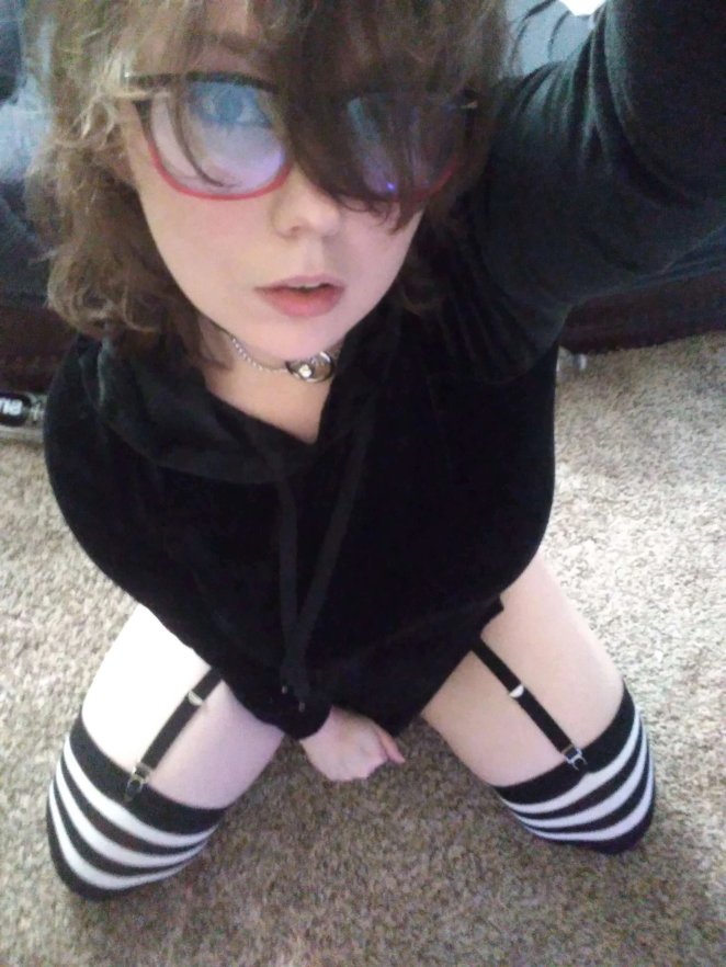 Right before the nerdy girl expresses gratitude for your defense.