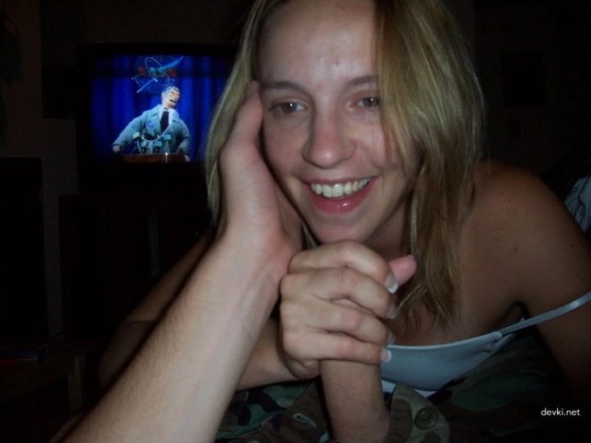 The girl sucks and fucks