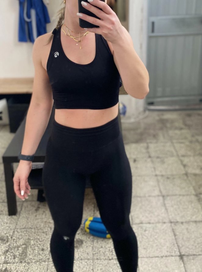 Reflecting in a mirror selfie