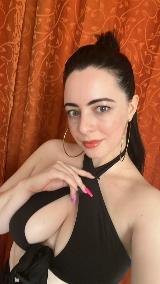 I hope you adore my cleavage in this stylish halter top!