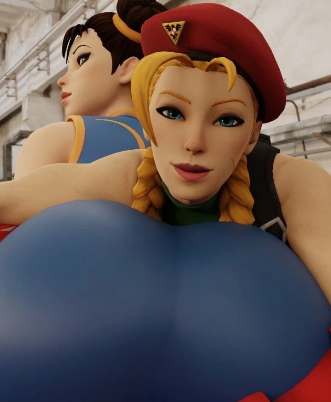 Cammy shows chun-li ass