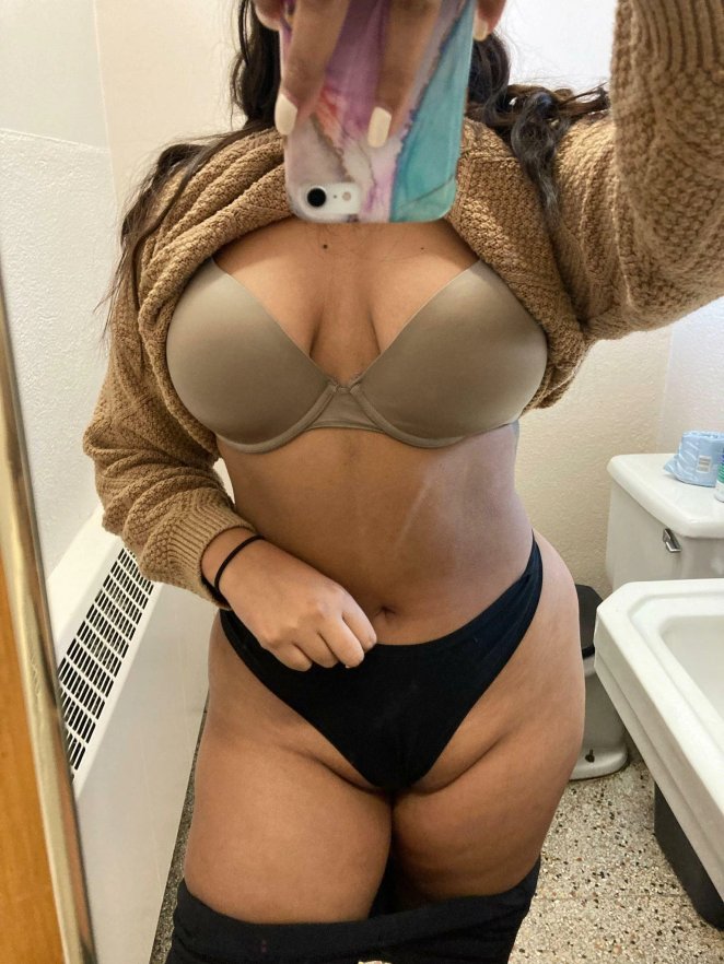 My lips are devouring my panties