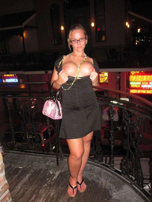 Naked whores in the street at night