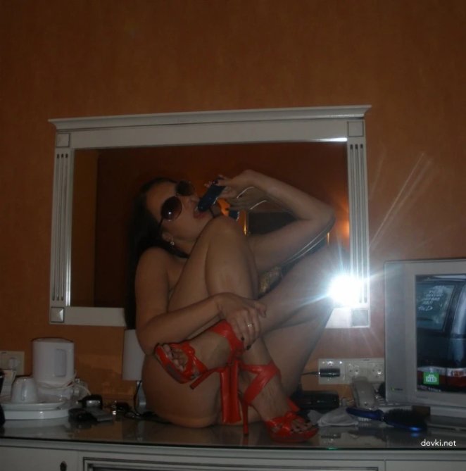 The couple filmed their sex in the hotel room