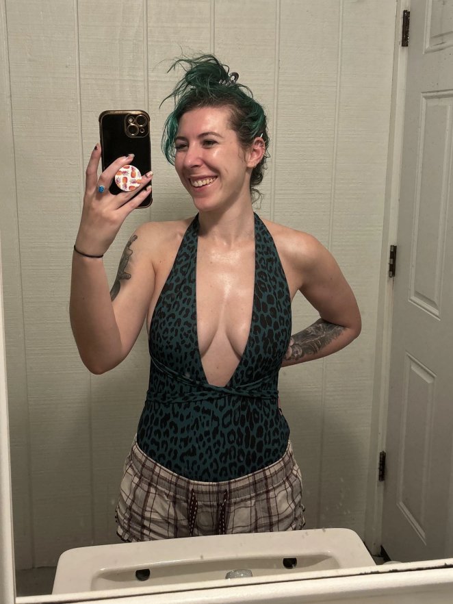 Grinning with Low Cut Smiles