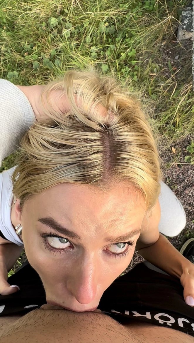 Choking on his member