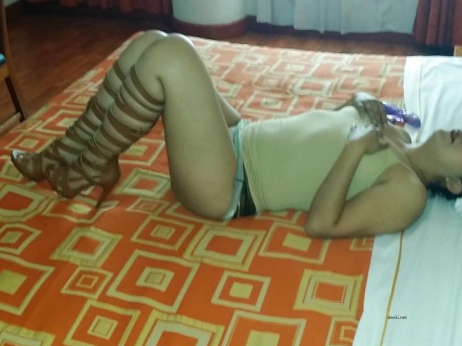 Hot woman with dildo