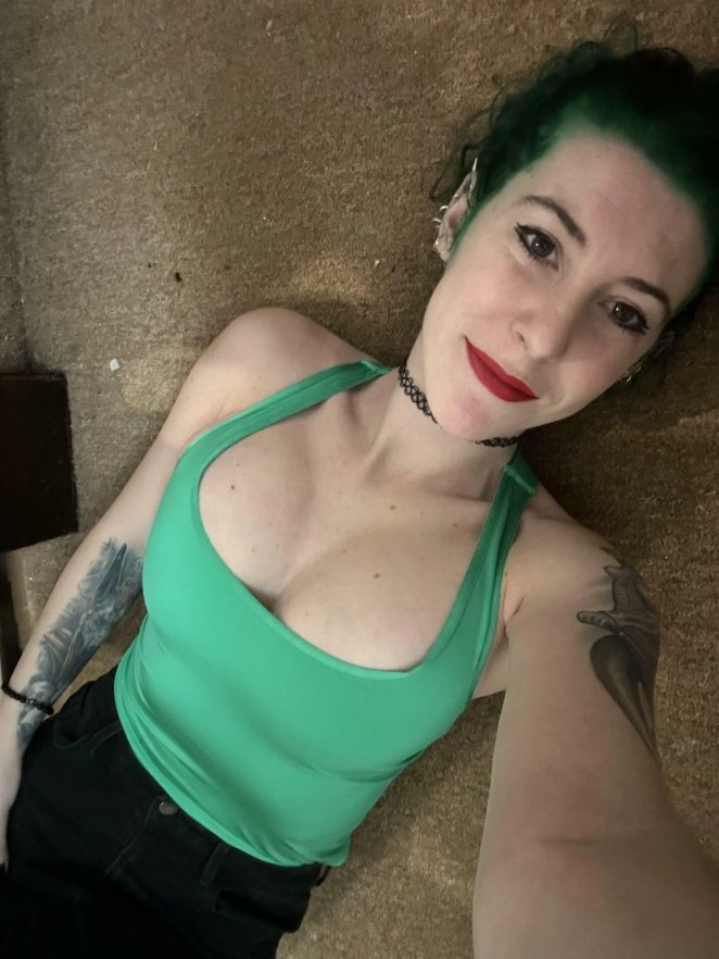 Cleavage scattered on the floor