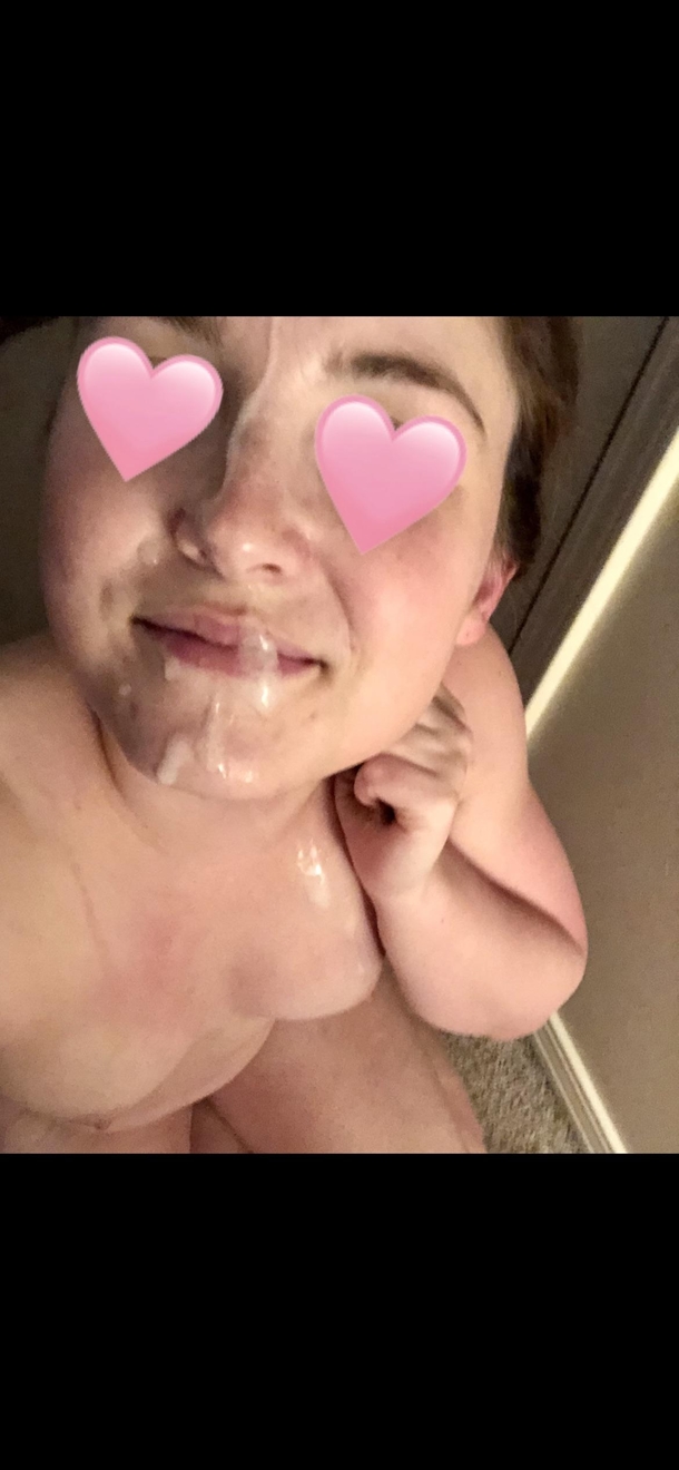 Nothing says I love you like a face covered in cum
