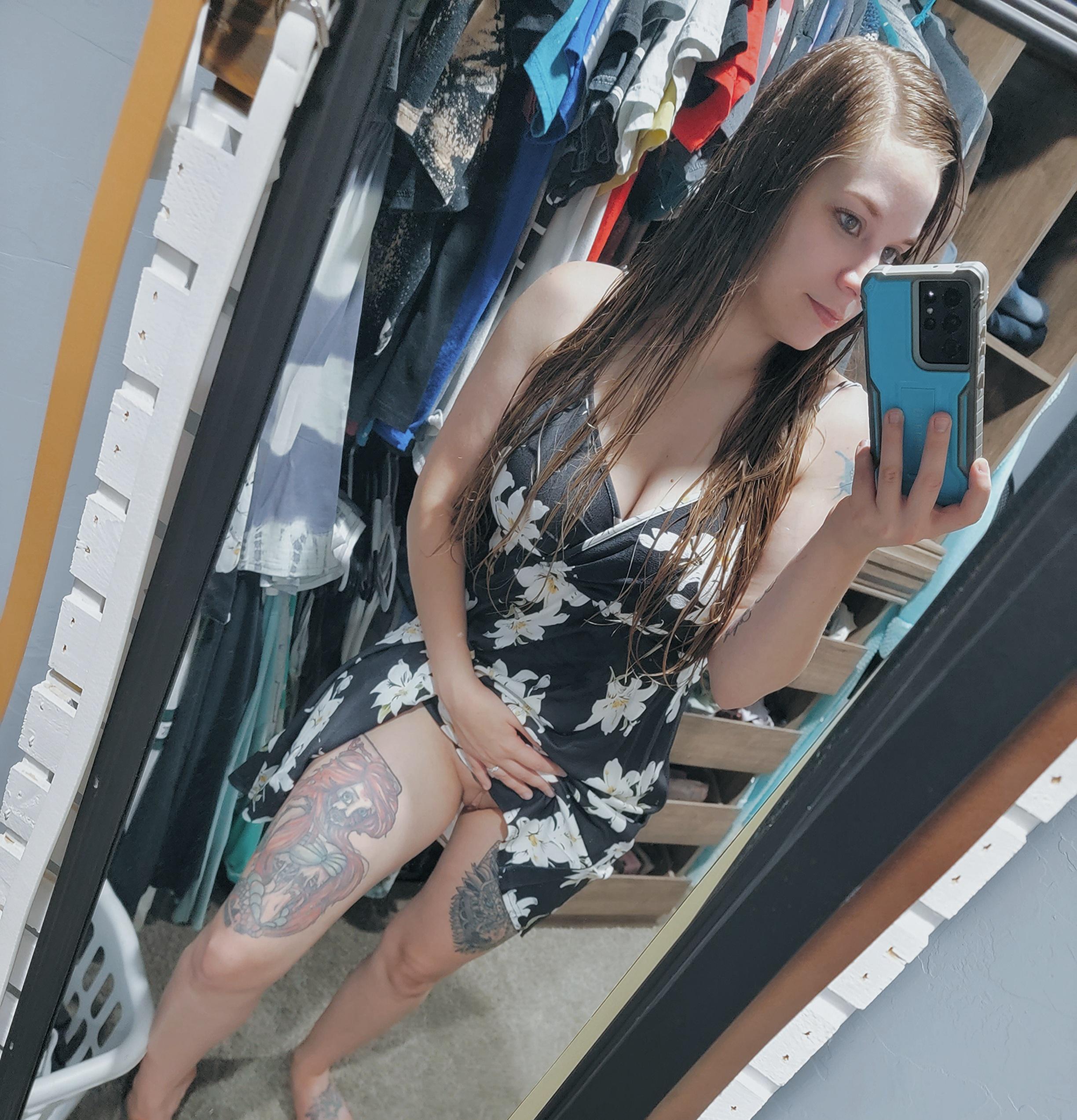 Easy to flash in a dress