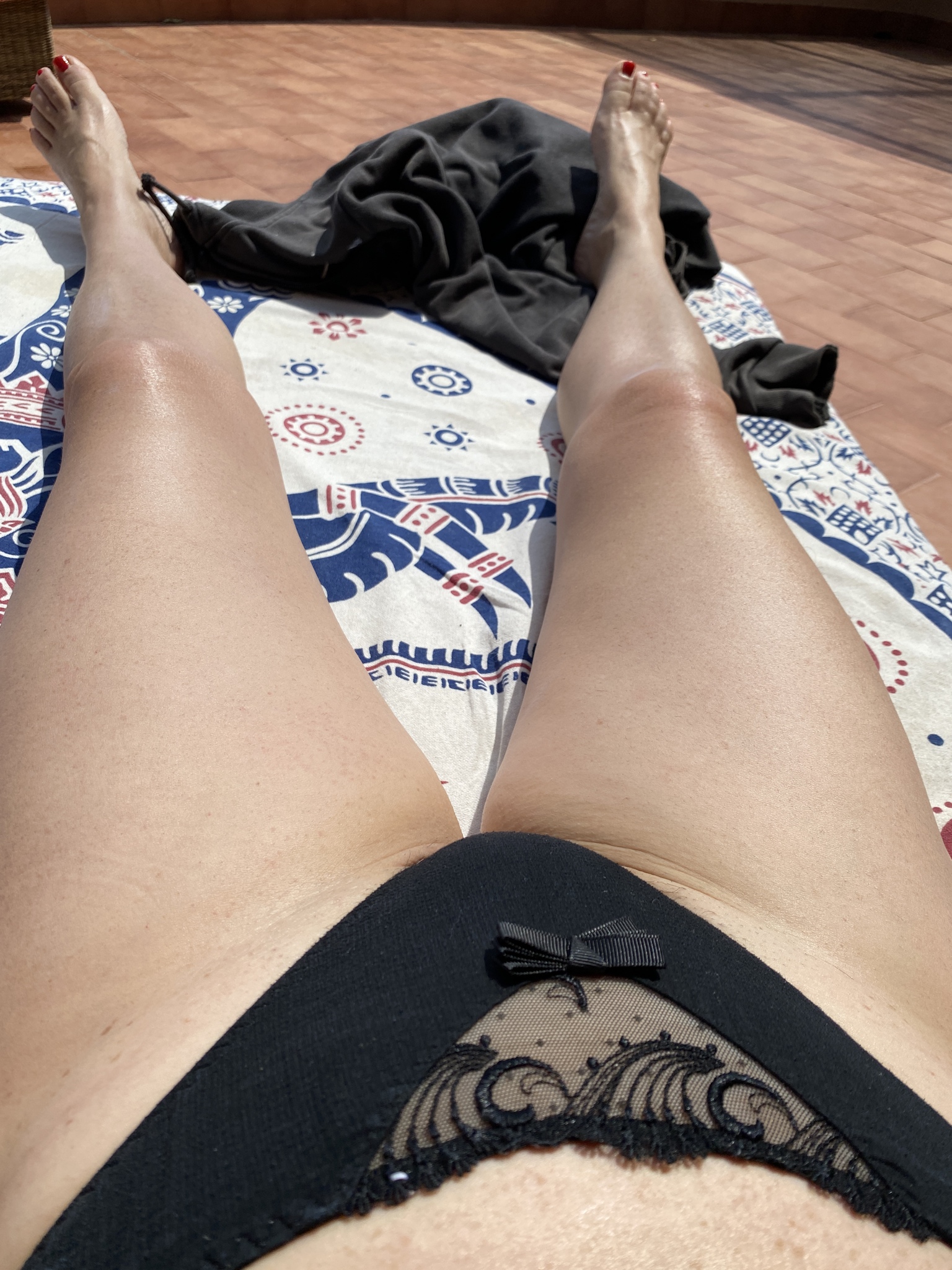 Is it weird if I sunbathe in my underwear? I get all kind of frisky when I do it