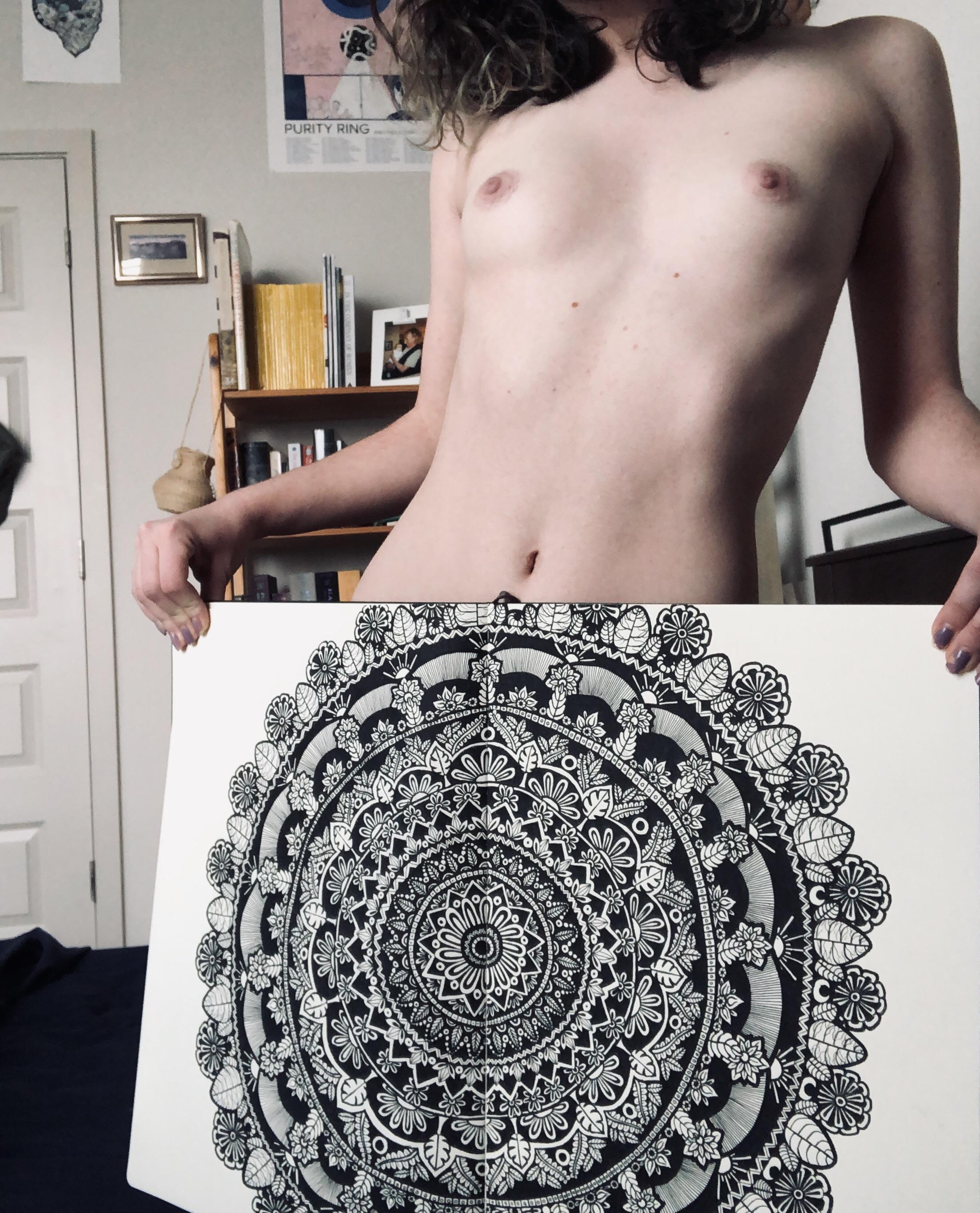 Lots of you have been asking about my art- heres a doodle Ive been working on (f21)