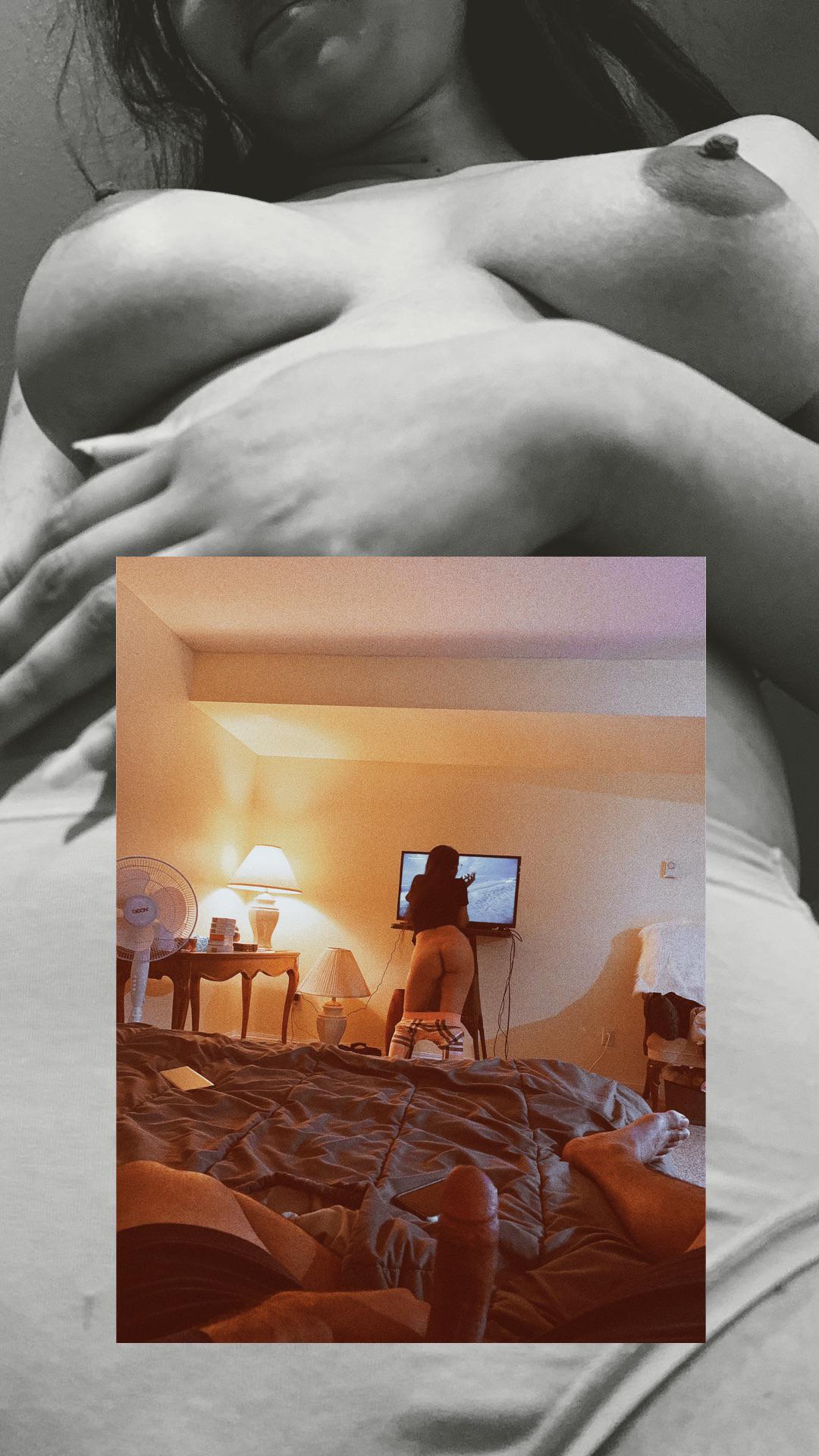 Made a collage when she was preggo. That’s how she used to tease (m) (f)