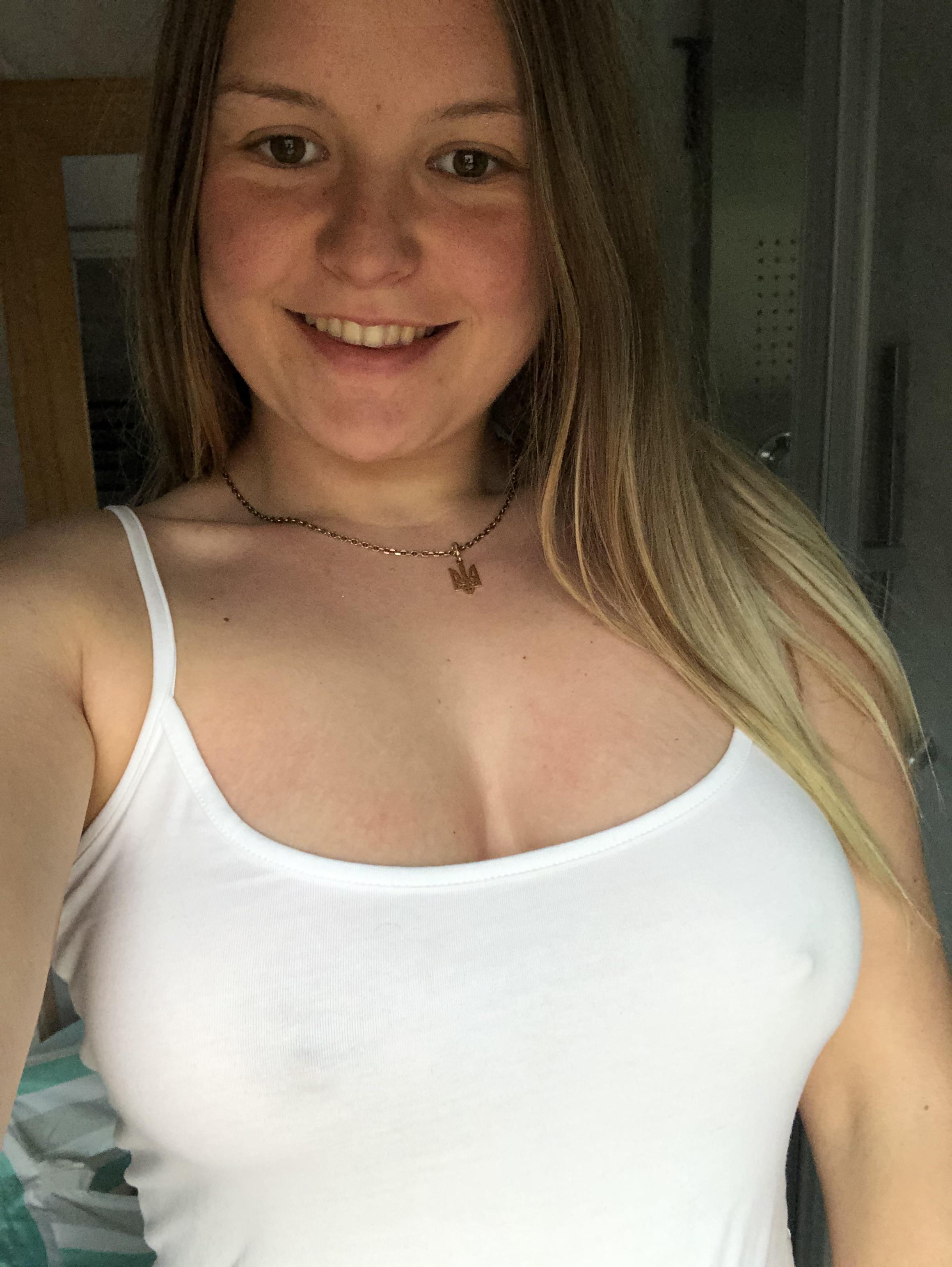 My natural cleavage, no bra!