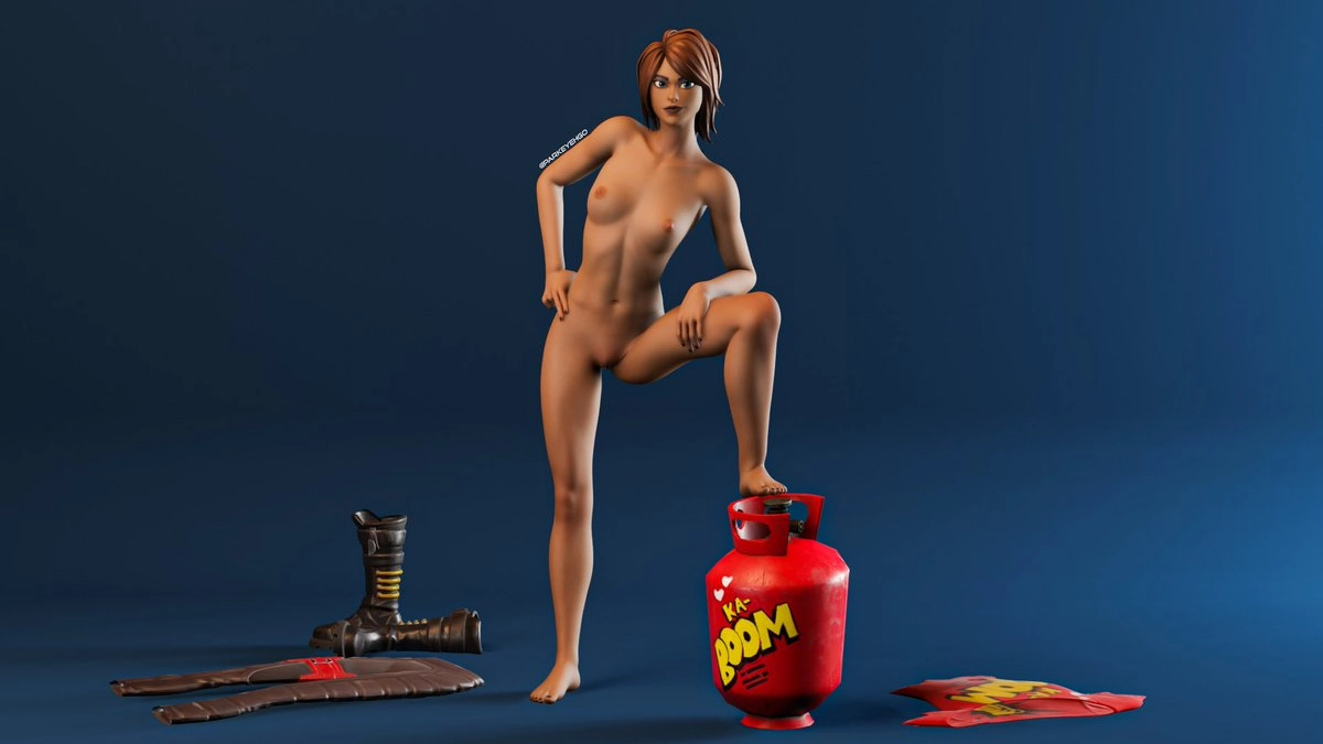 TNTina's pose nude version Enjoy! #Fortnite