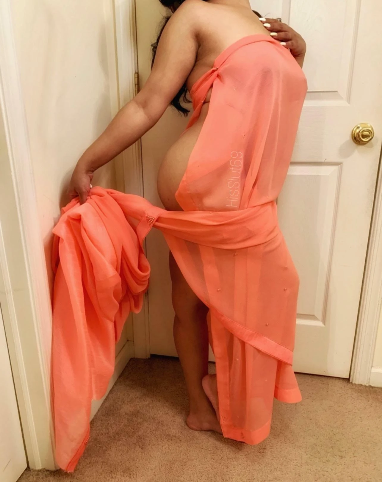 Cum on my saree ??