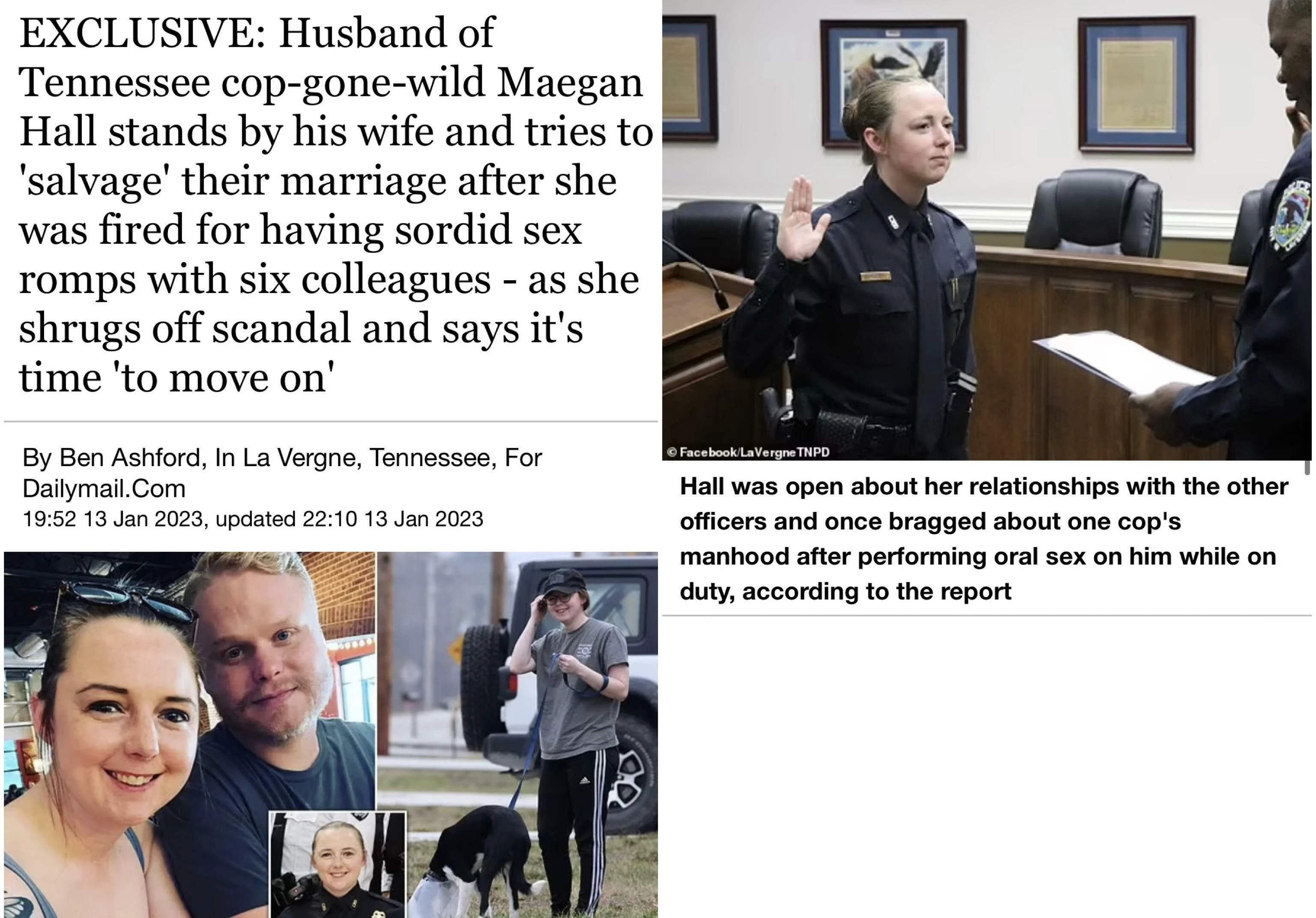 ? Tennessee cop was the department’s wife gone wild ?
