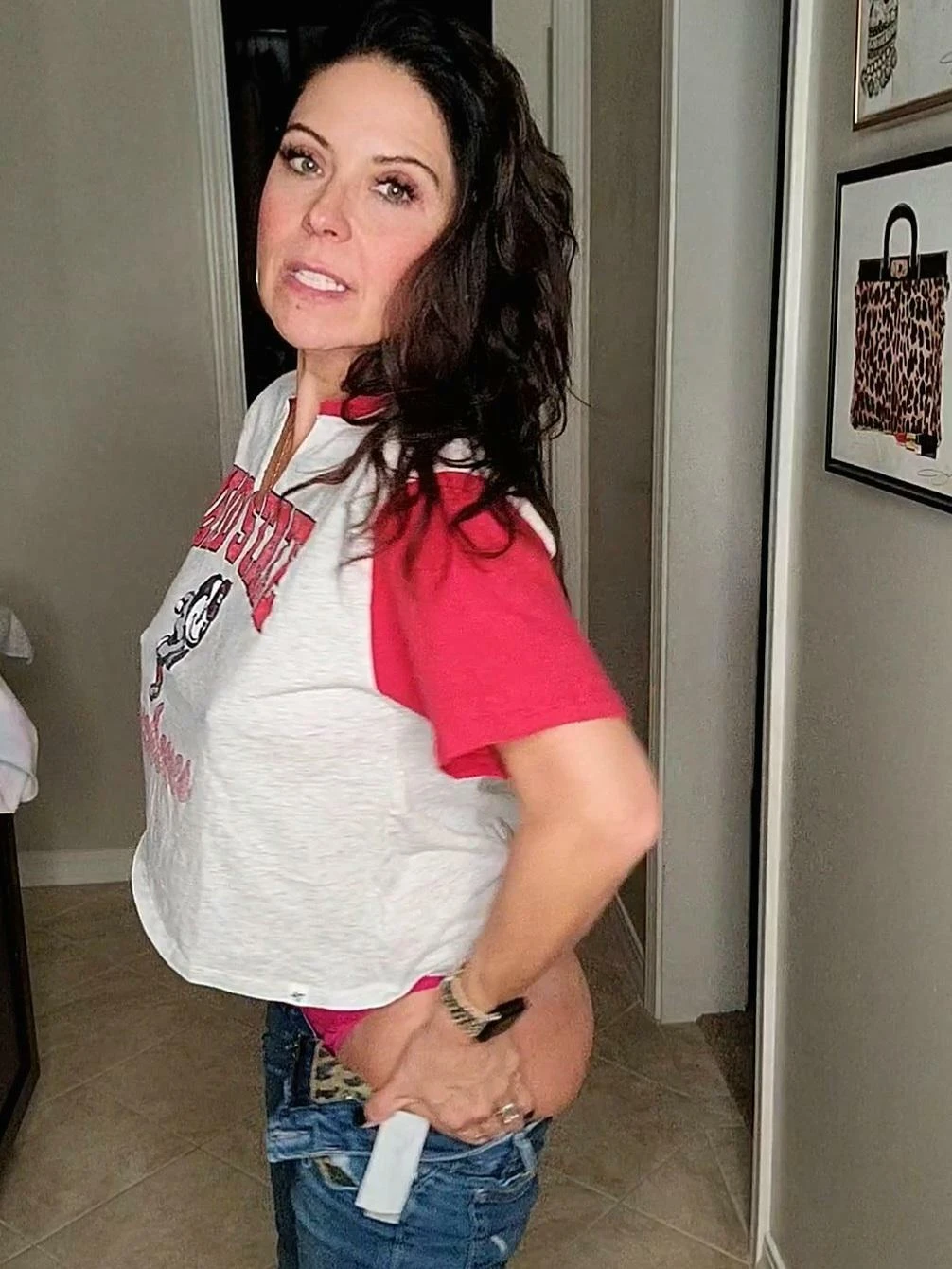 With this shirt, now I can gain access to the young men there (46F)
