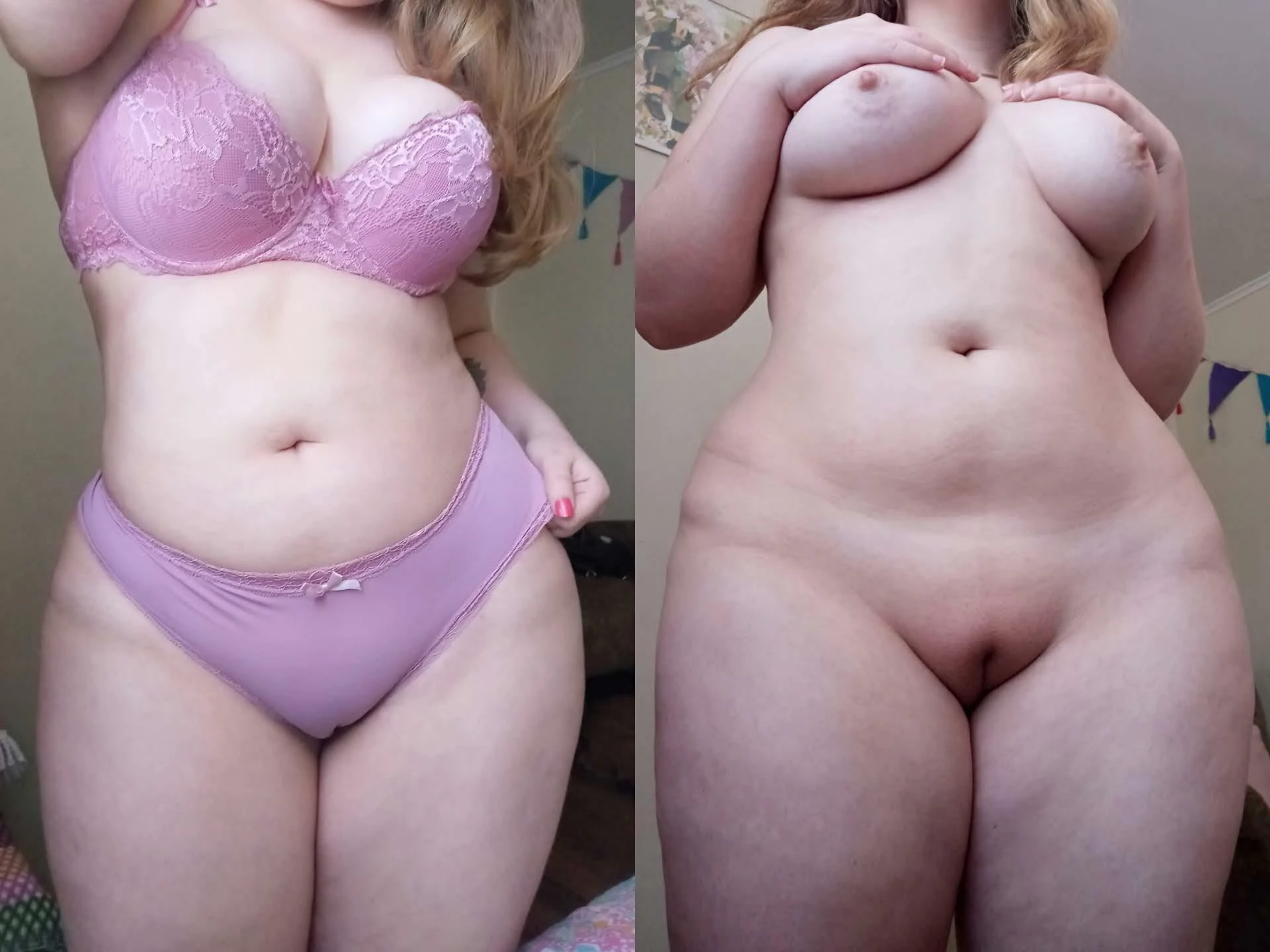 I love my pink set but I think I look better naked