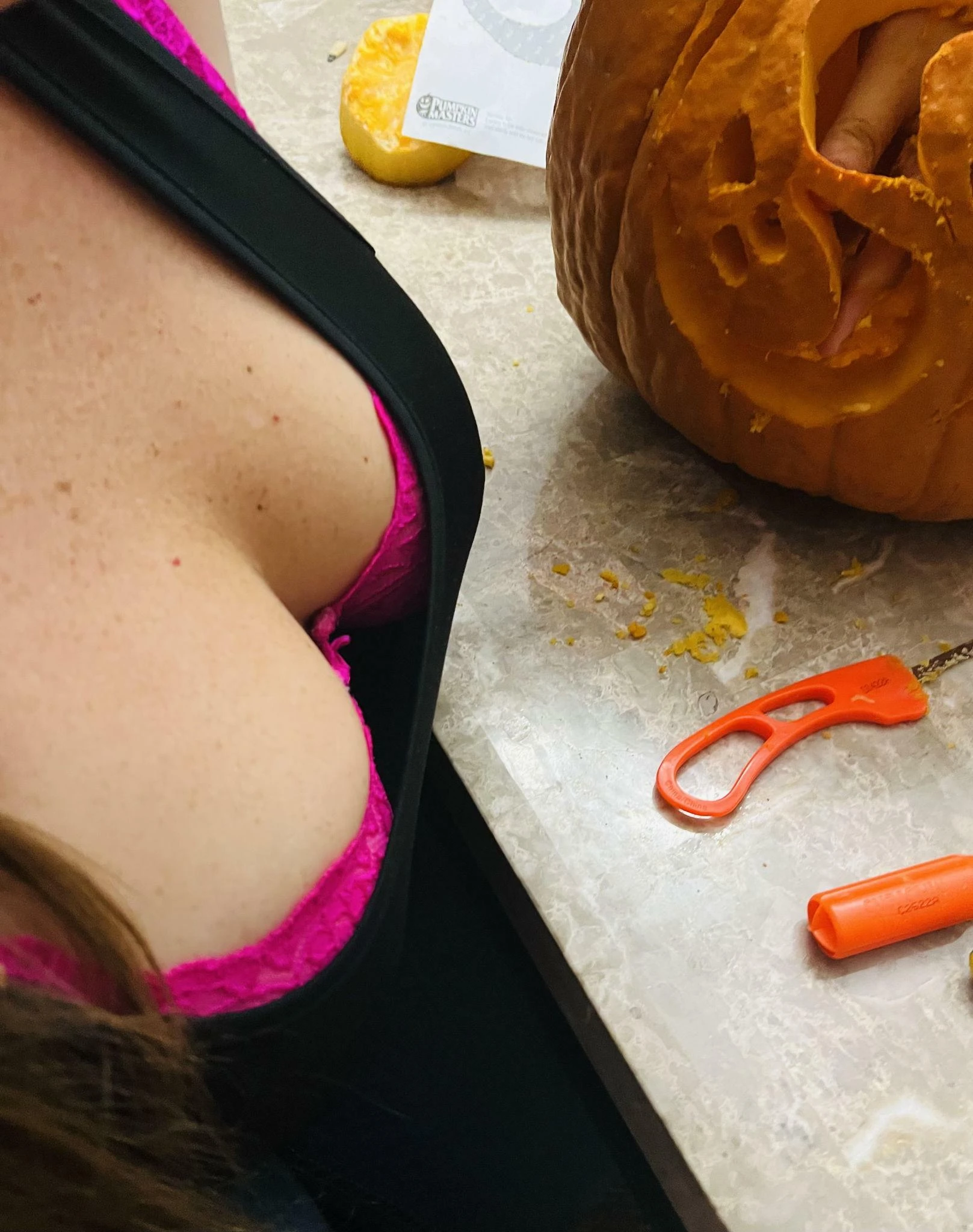 "Time to Get Creative with Pumpkin Carving!" ?