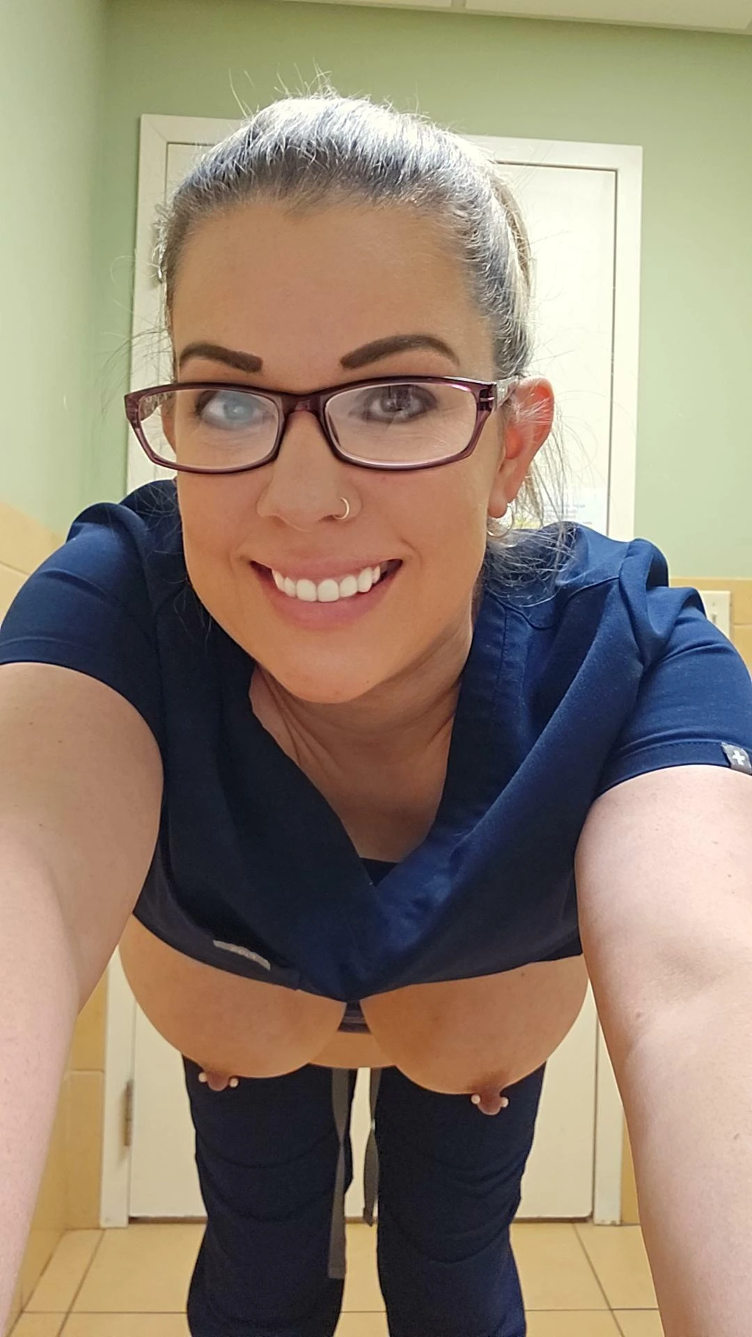 Breaking free from my scrub top